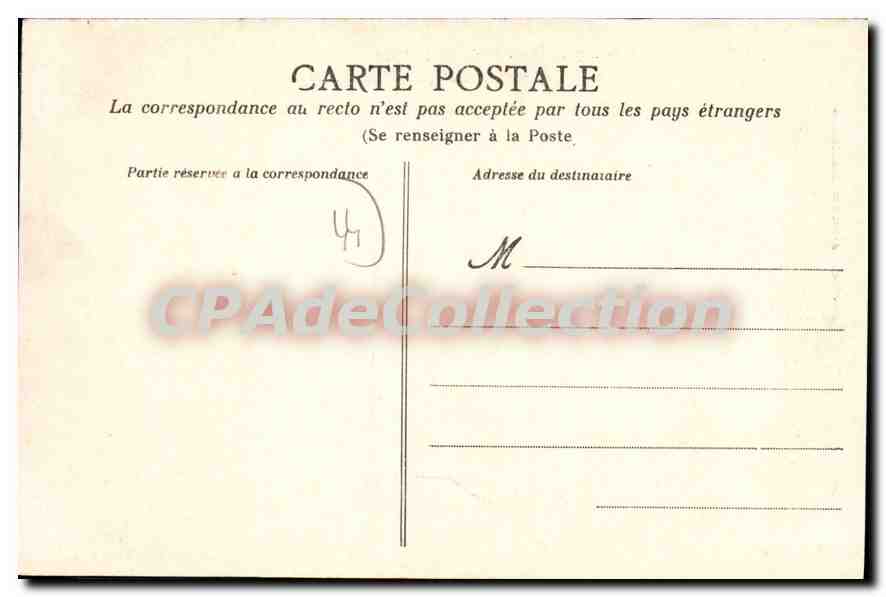 CPA Nantes Chateau Dobree  — Verso