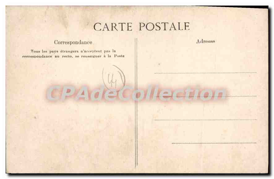 CPA Mariés du Bourg de Batz costumes des paludiers — Rückseite