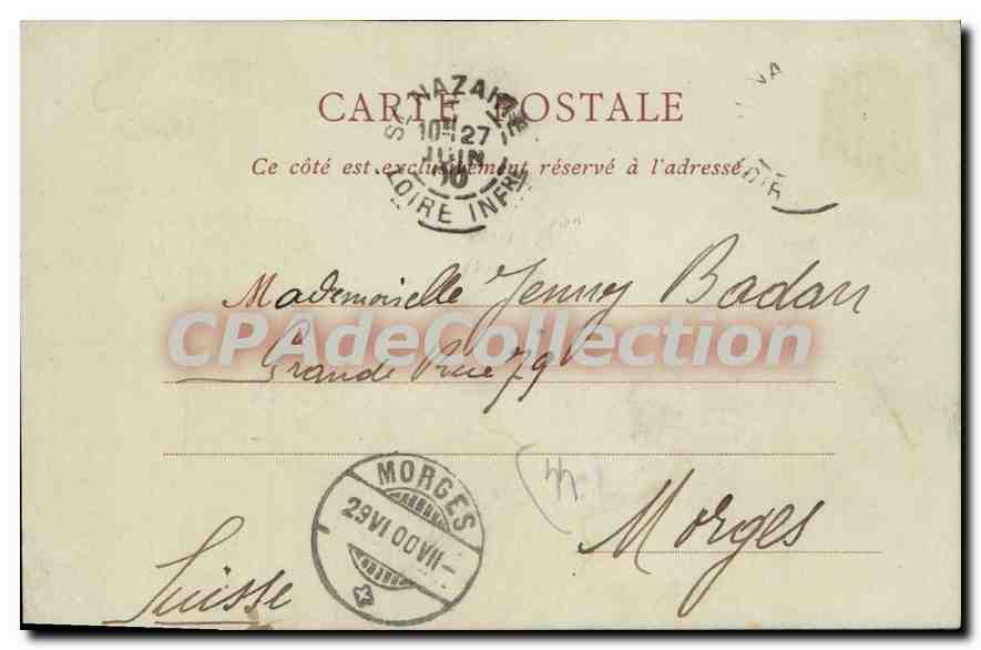 CPA St Nazaire Vue generale des Bassins  — Verso
