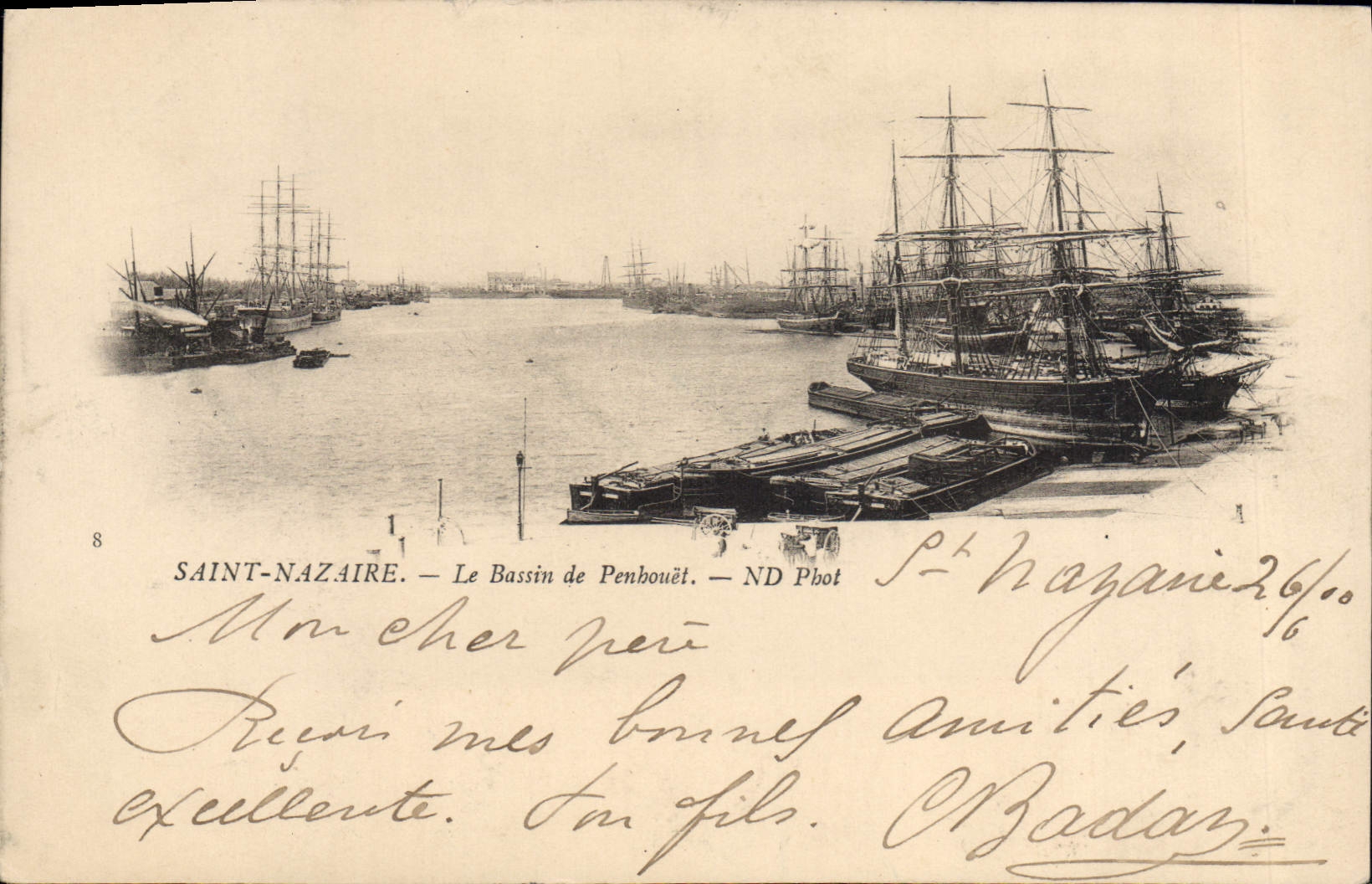 CPA St Nazaire Le Bassin de Penhouet 