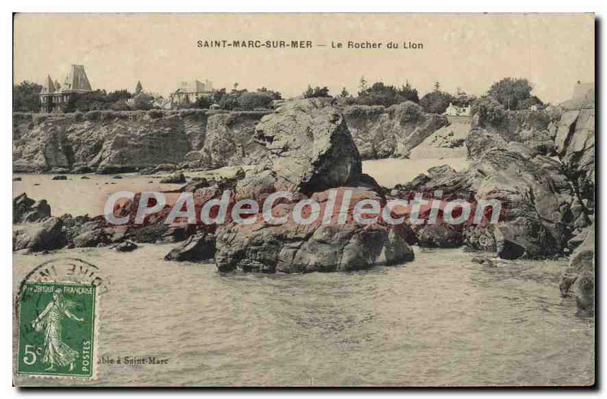 CPA St Marc sur Mer Le Rocher du Lion 