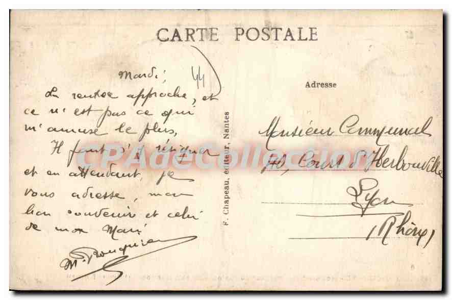 CPA La Baule sur Mer L Inf Interieur du Casino Le Hall d'Entrée  — Rückseite