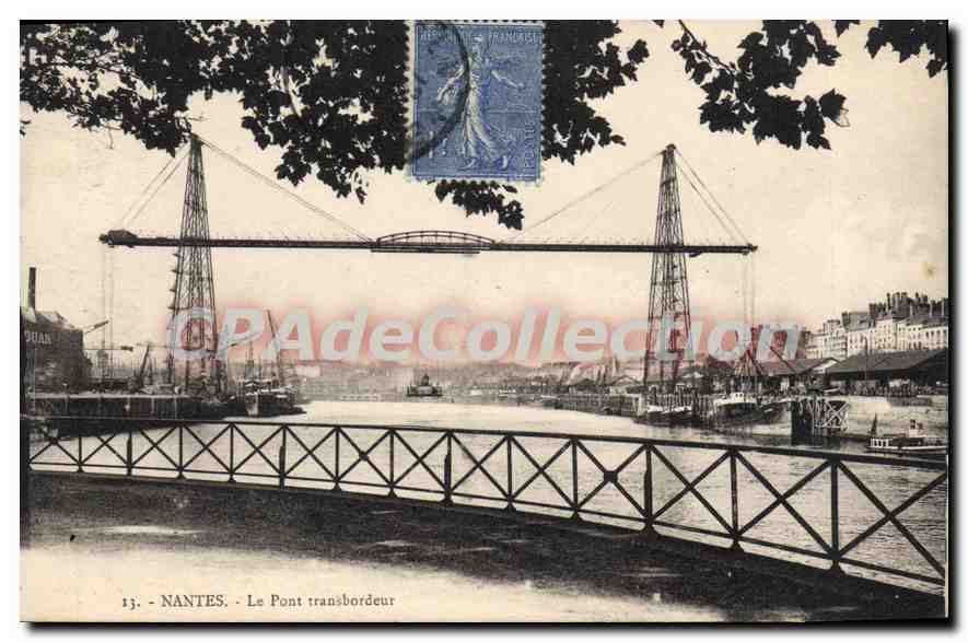 CPA Nantes Le Pont transbordeur 