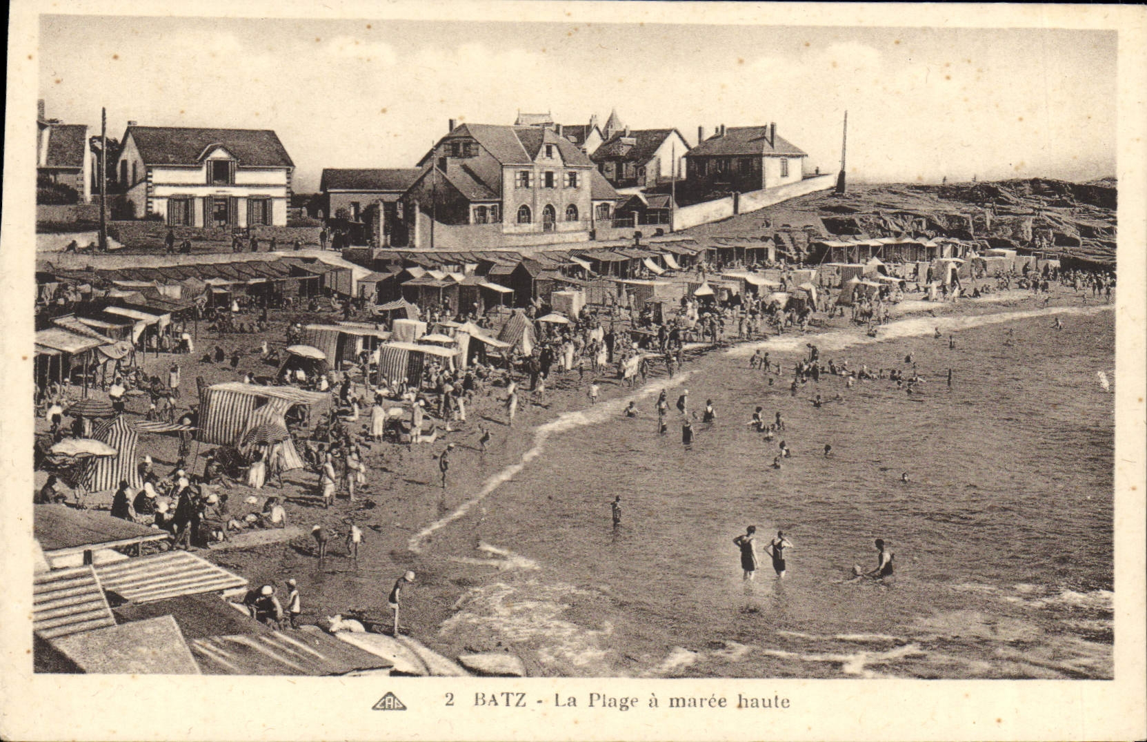 CPA Batz La Plage à maree haute 