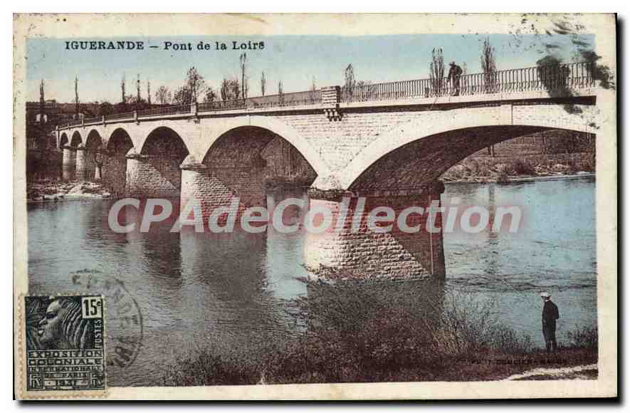 CPA Iguerande Pont de la Loire 