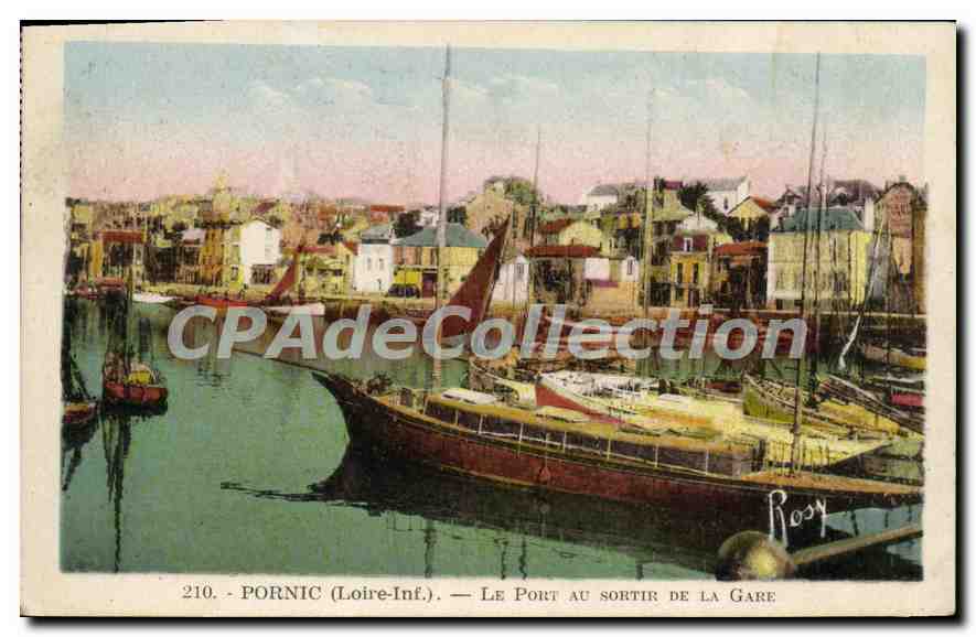 CPA Pornic L Inf Le Port au sortir de la Gare 