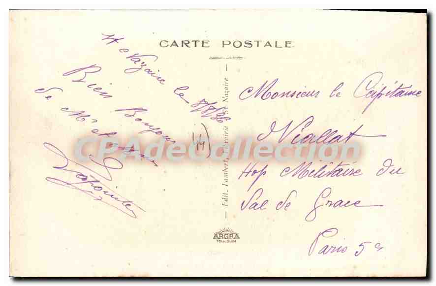 CPA St Nazaire Le Dolmen  — Verso