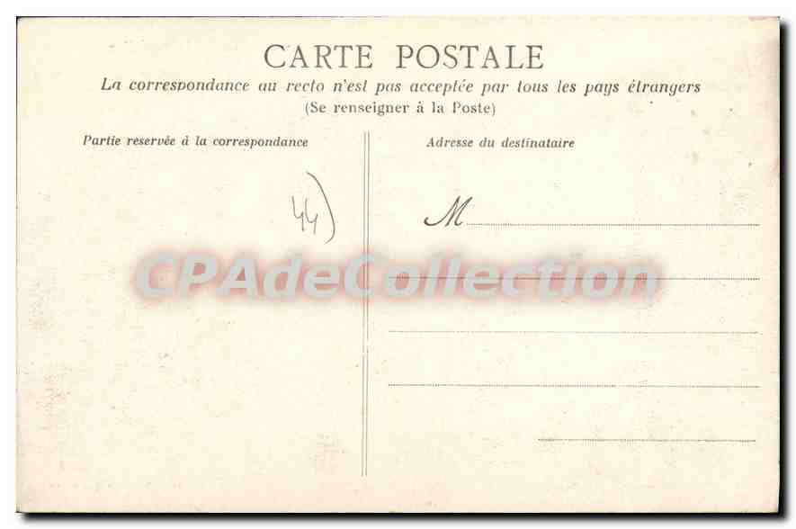 CPA Nantes Le Quartier Lamoriciere  — Verso
