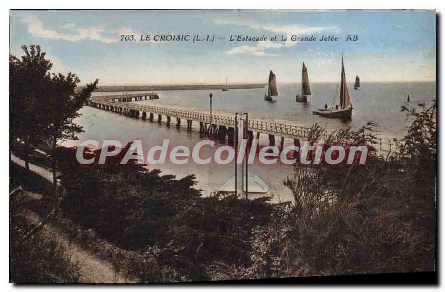CPA Le Croisic L Inf L'Estacade et la Grande Jetée 