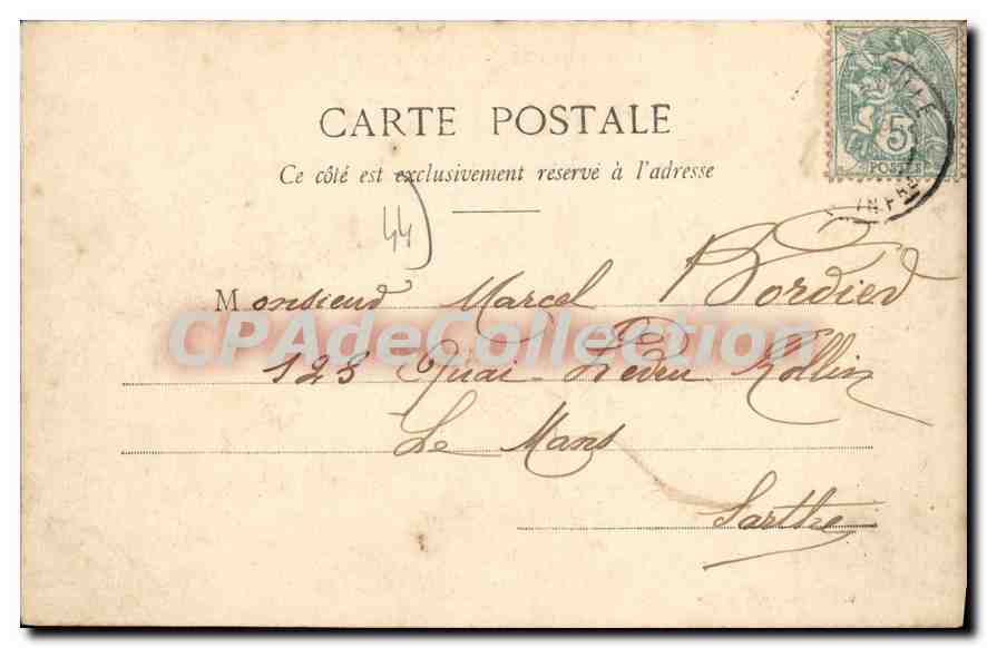 CPA La Baule sur Mer L'Allée de la Chapelle  — Rückseite