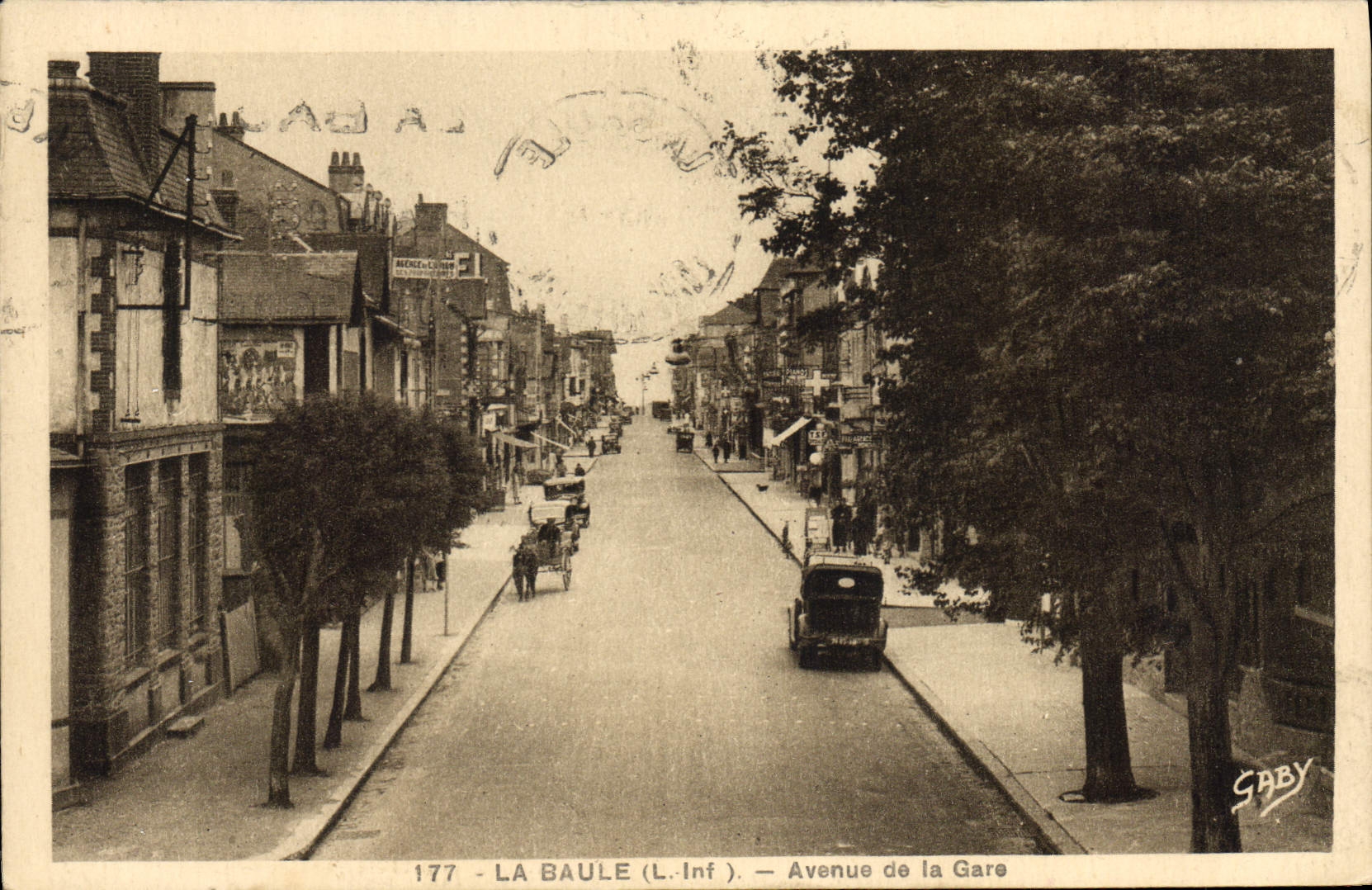 CPA La Baule L Inf Avenue de la Gare 