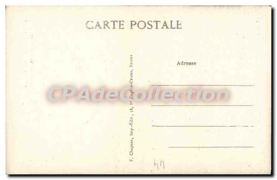CPA Nantes Vieille Tourelle dans une Cour Place St Vincent  — Verso