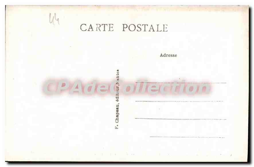 CPA Ancien Nantes vers 1845 explosion du 25 mai 1800 — Verso