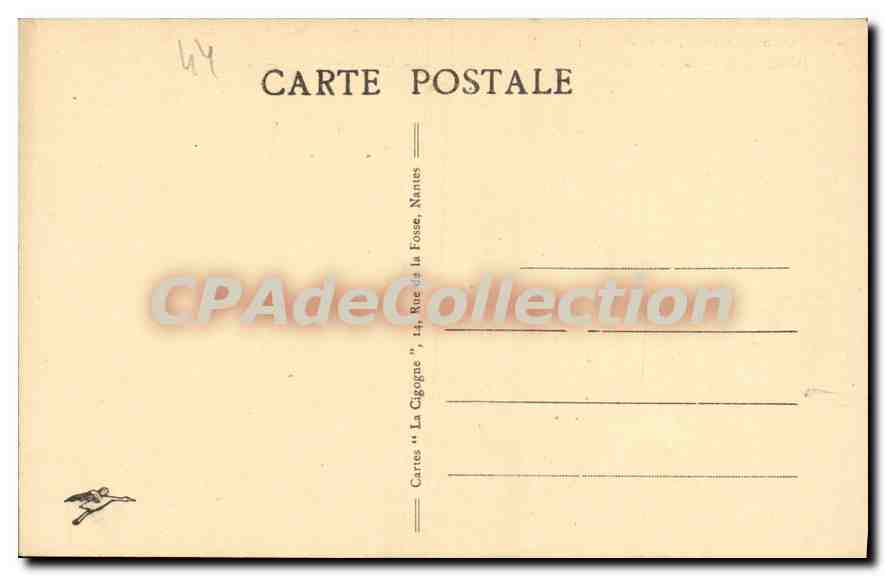 CPA Nantes Interieur de la Cathedrale Tombeau des Carmes  — Verso