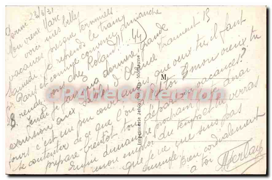 CPA Pornic Loire Inf Paysage au Chateau  — Rückseite