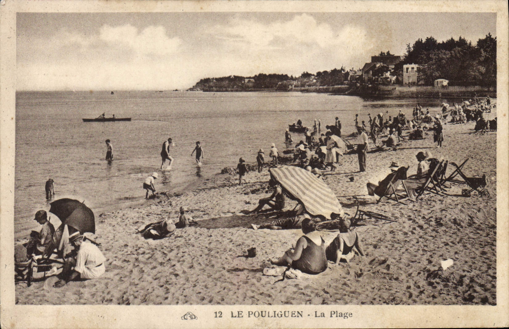 CPA Le Pouliguen La Plage 