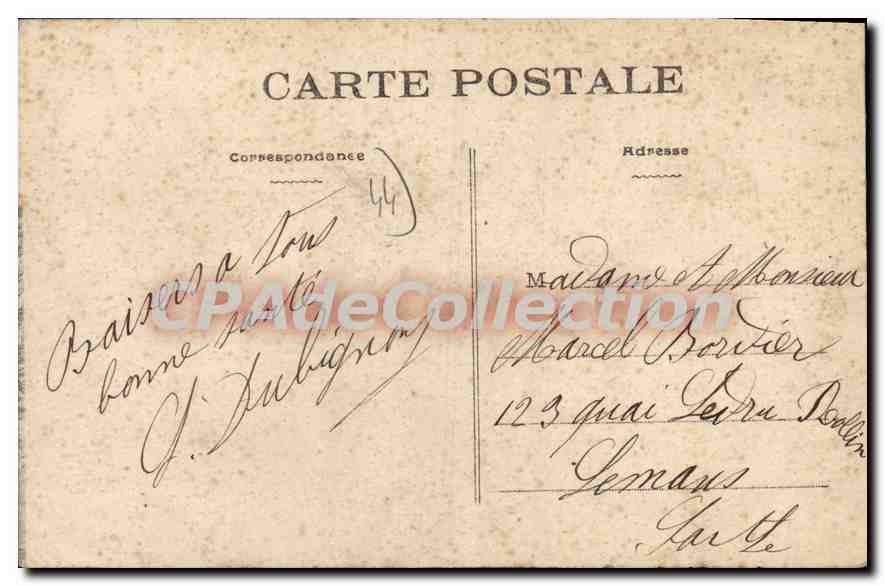 CPA Le Bernerie L Inf Les Rochers  — Rückseite