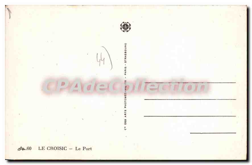 CPA Le Croisic Le Port  — Rückseite
