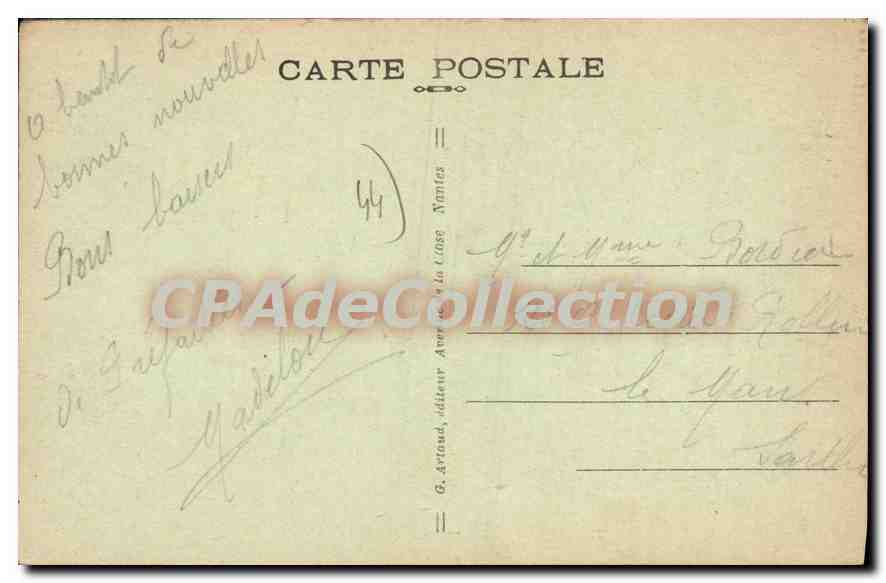 CPA Prefailles La Plage et les Cabines  — Rückseite