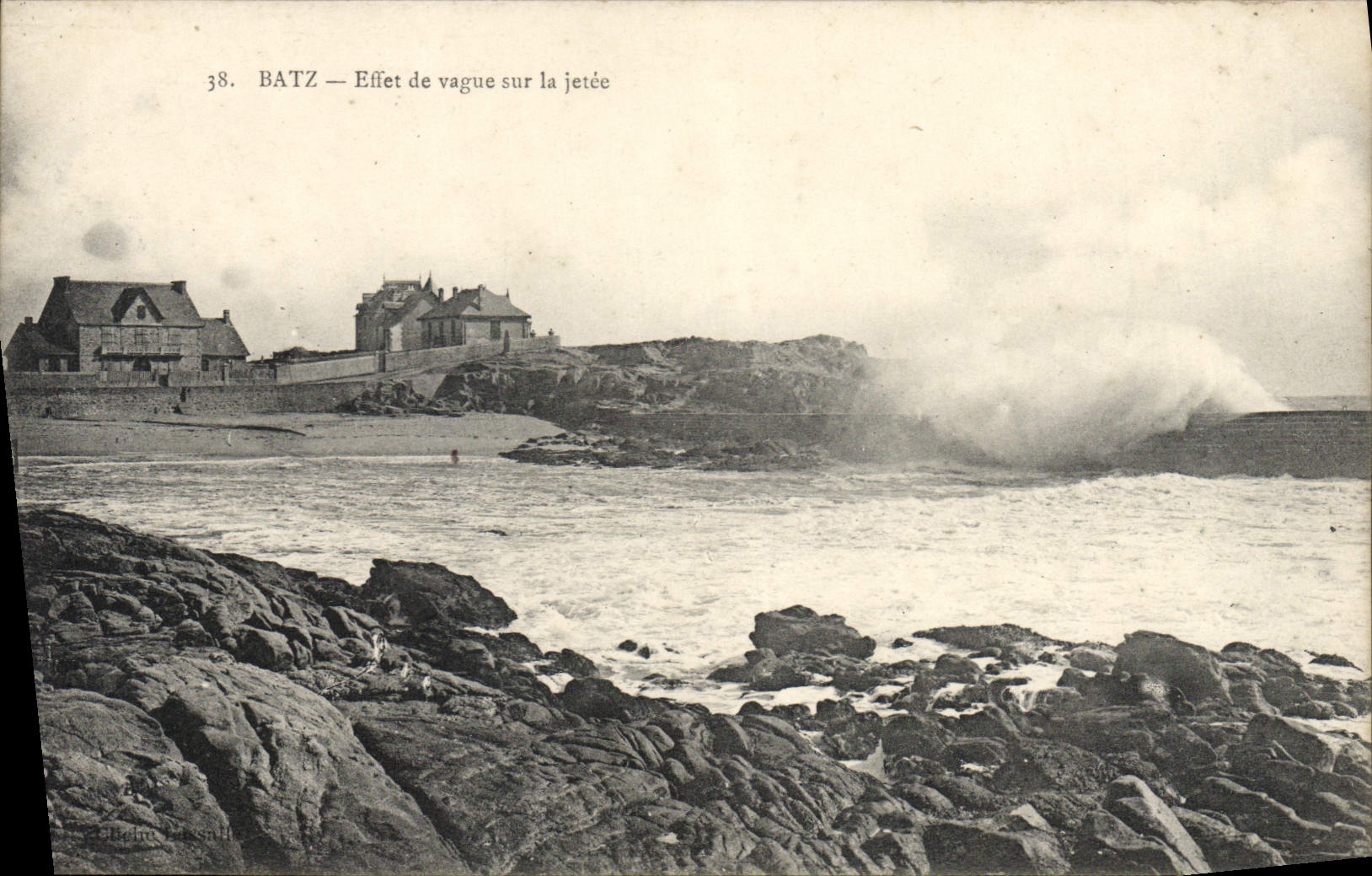 Batz — Effet de vague sur la jetée — Zolbino & Cie, n°38