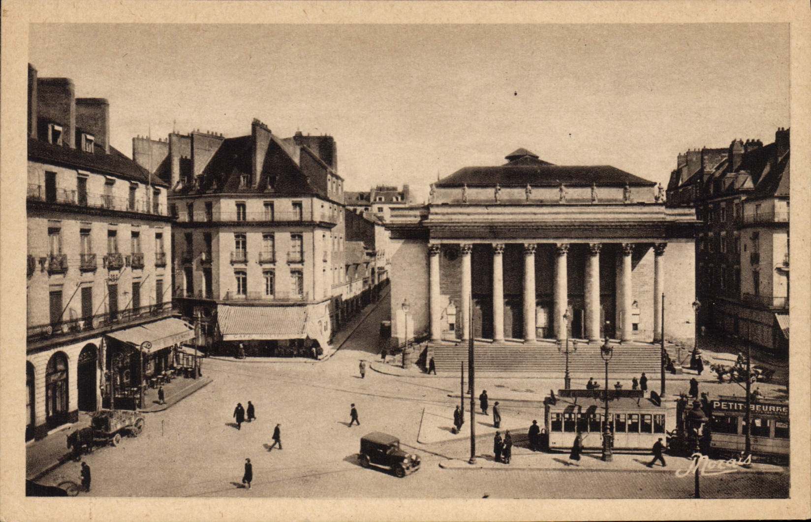 CPA Nantes La place Graslin et le Theatre Municipal 