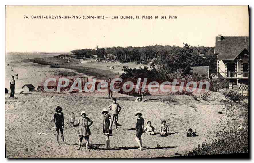 CPA Saint Brevin les Pins Loire Inf Les Dunes la Plage et les Pins 