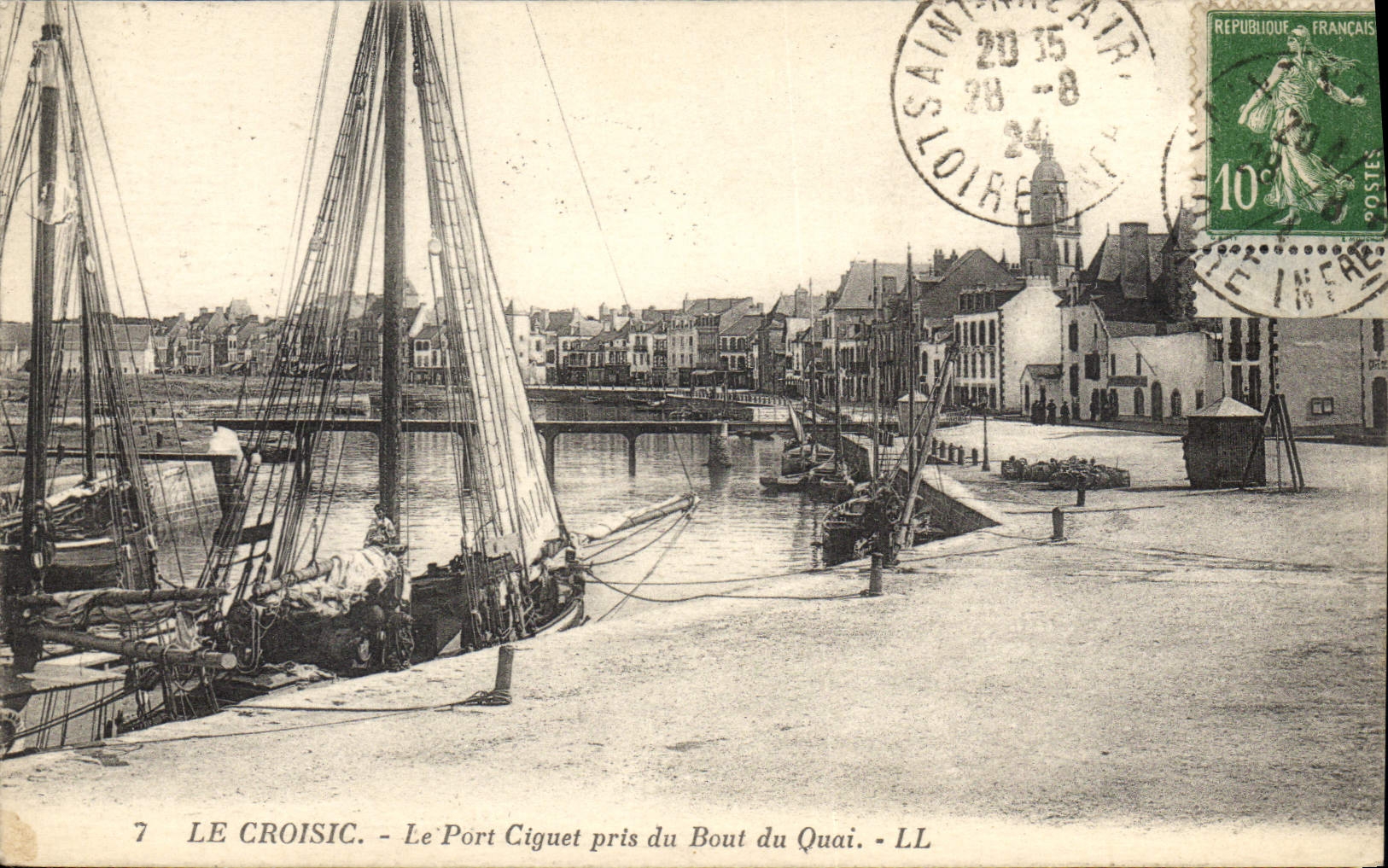 CPA Le Croisic Le Port Ciguet pris du Bout du Quai 