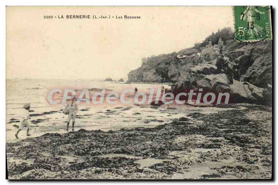 CPA La Bernerie L Inf Les Rochers 