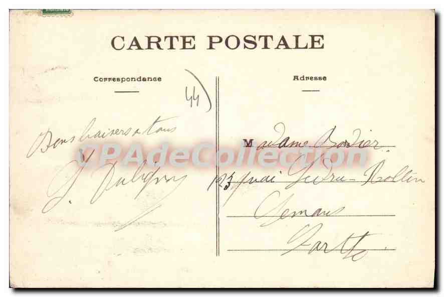 CPA La Bernerie L Inf Les Rochers  — Rückseite