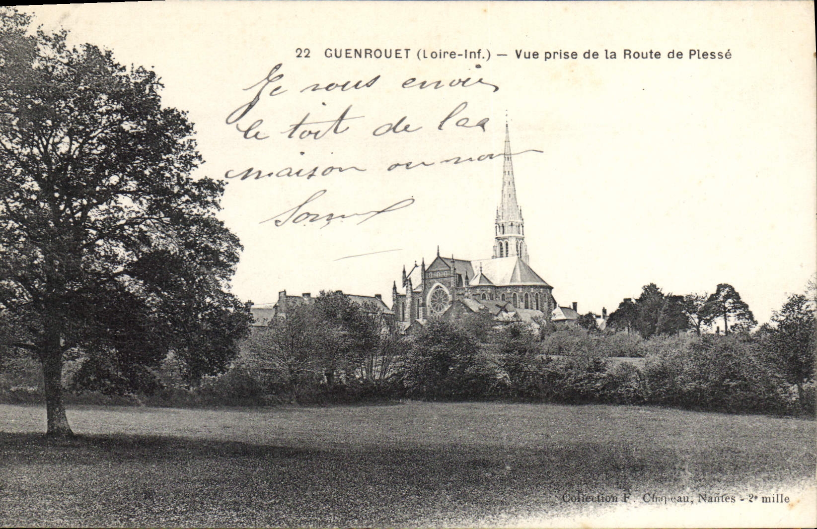 CPA Guenrouet Loire Inf Vue prise de la Route de Plessé