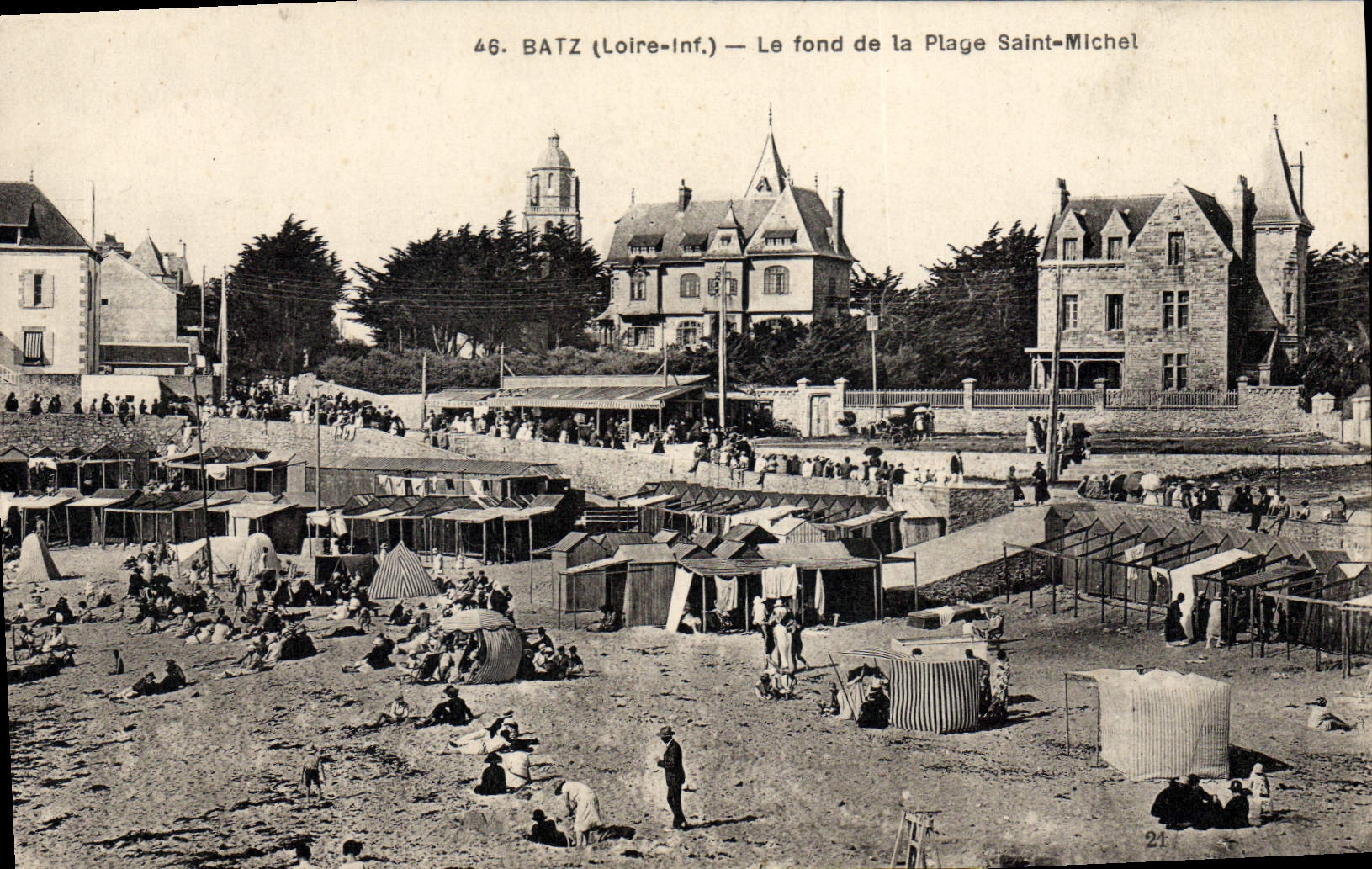 Batz (Loire-Inf.) — Le fond de la Plage Saint-Michel — G. Chapeau, éditeur Nantes