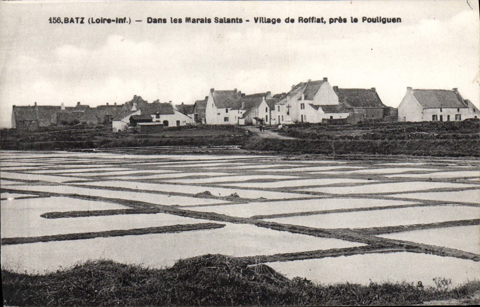 CPA Batz sur Mer Loire Inf Dans les Marais Salants Village de Roffiat Rofflat pres le Pouliguen 