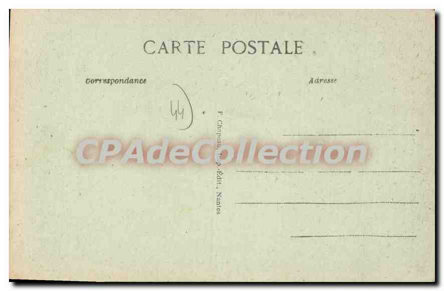 CPA Le Croisic Loire Inf l'Eglise  — Rückseite