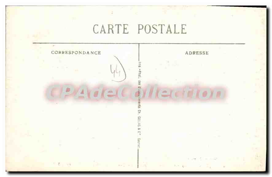 CPA Clisson Loire Inf Interieur du Chateau Les Cheminees des Cuisines  — Rückseite