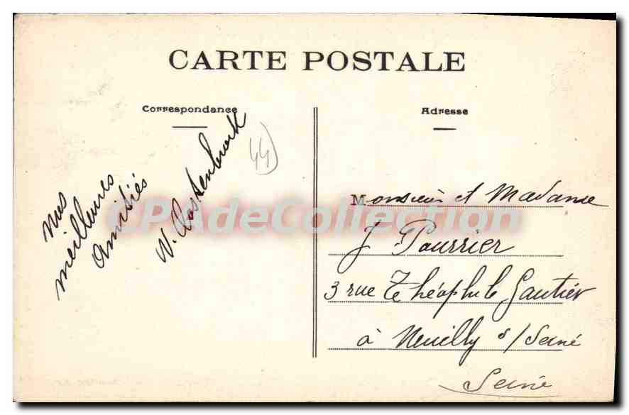 CPA Le Croisic L Inf Vue Generale de la Cote de Port Lin — Rückseite
