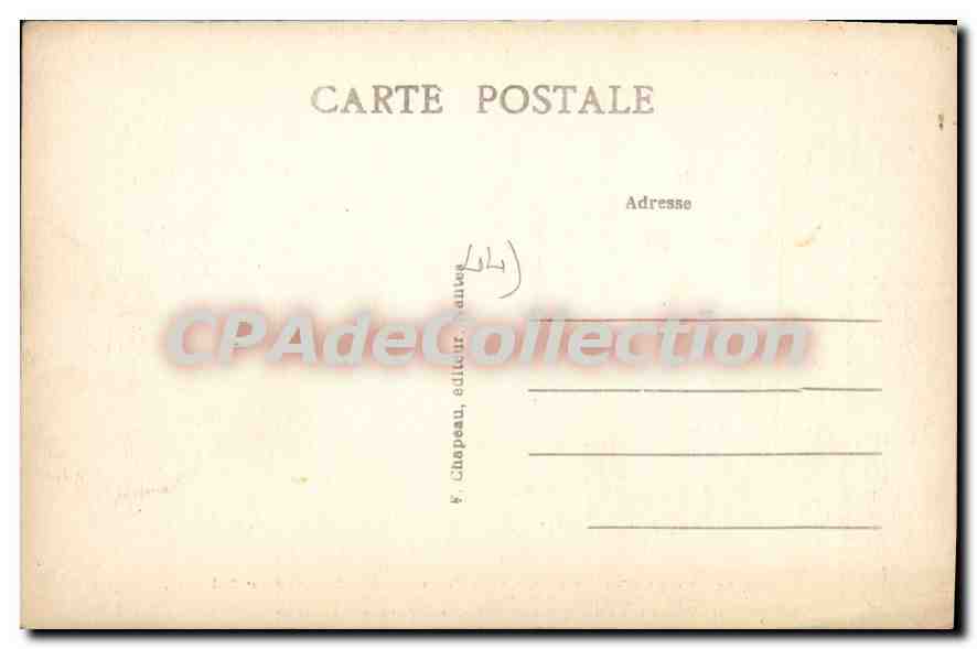 CPA Ancien Nantes Le Pont de la Bourse et ses abords vers 1820  — Rückseite