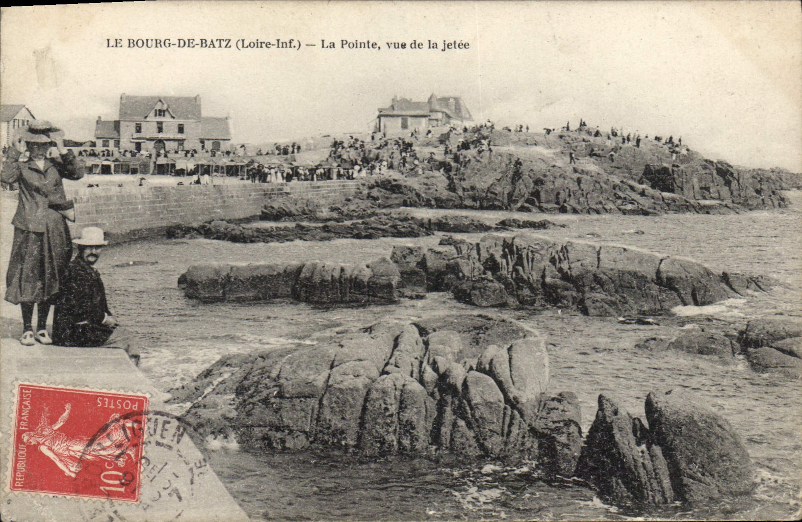 Le Bourg-de-Batz (Loire-Inf.) — La Pointe, vue de la jetée