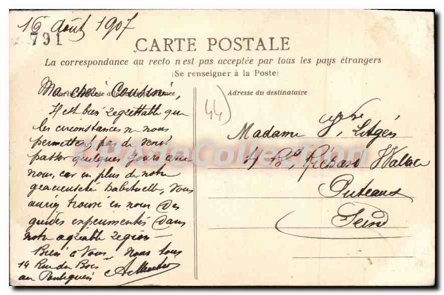 Le Bourg-de-Batz (Loire-Inf.) — La Pointe, vue de la jetée — Reverso