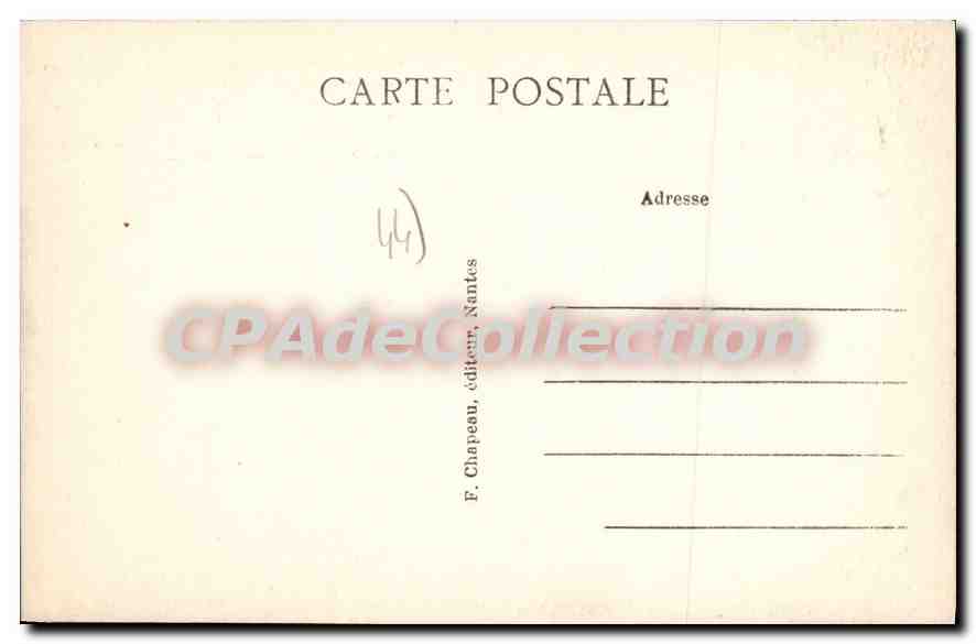 CPA Batz sur Mer Loire Inf La Grande Rue et l'Abside de l'Eglise Saint Guenole  — Verso