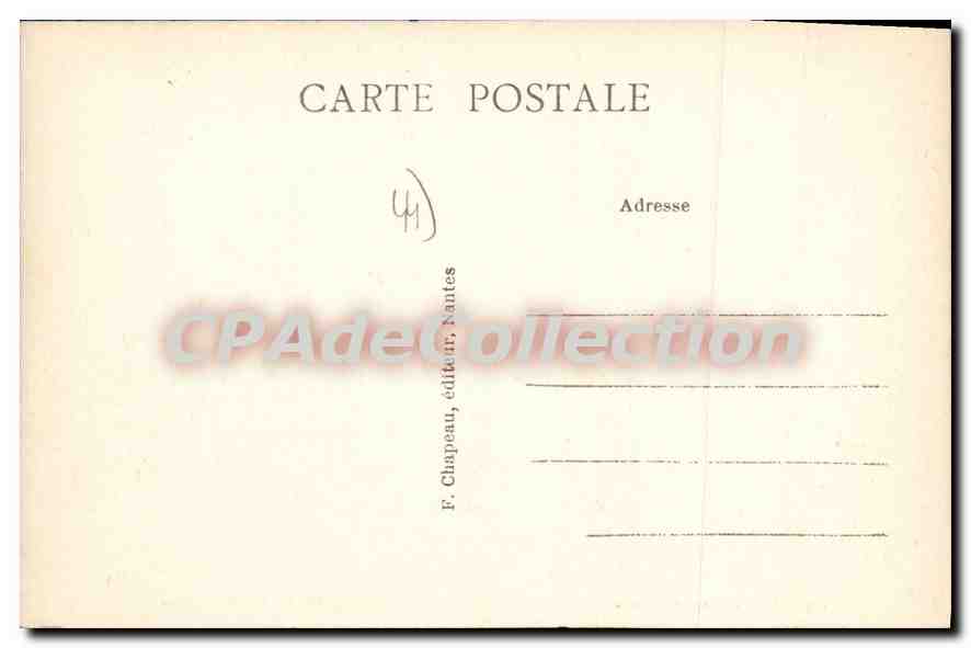 CPA Batz sur Mer Loire Inf Sur la Cote Interieur de la Grotte des Korrigans  — Verso