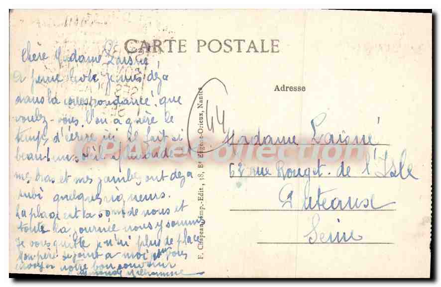 CPA St Brevin les Pins La Chateau de la Duchesse Anne  — Back