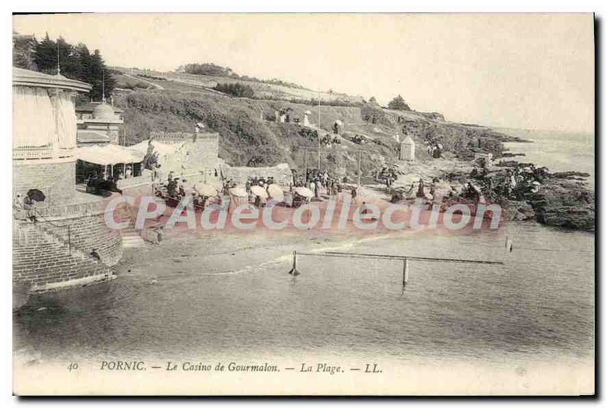 CPA Pornic Le Casino de Gourmalon La Plage 