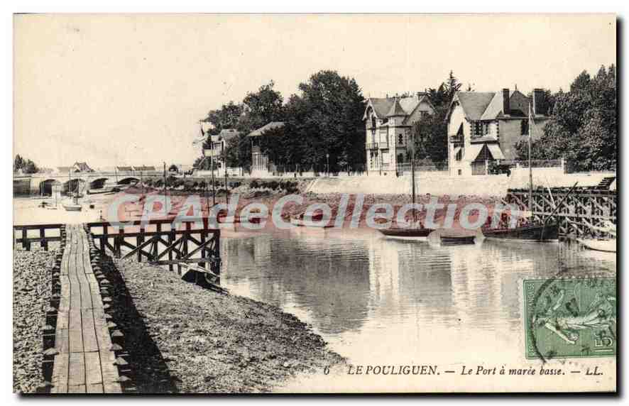 CPA Le Pouliguen Le Port à maree basee 