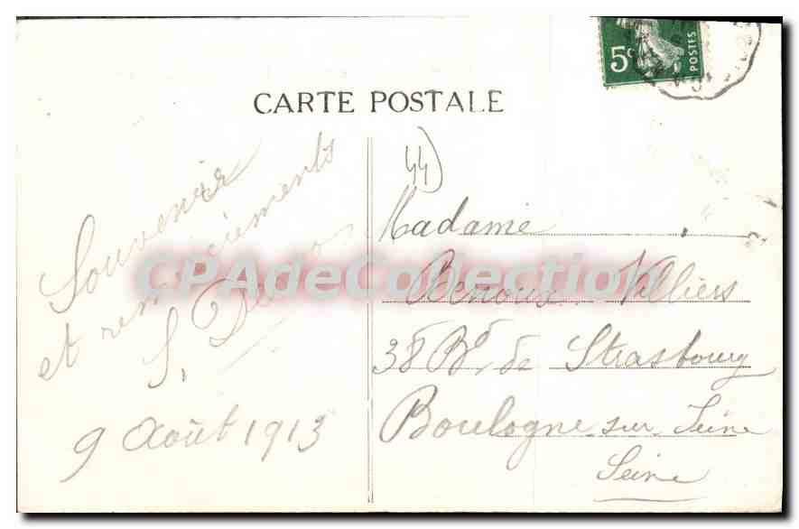 CPA Pornichet Loire Inf La Plage vers le Vieux Pornichet  — Rückseite