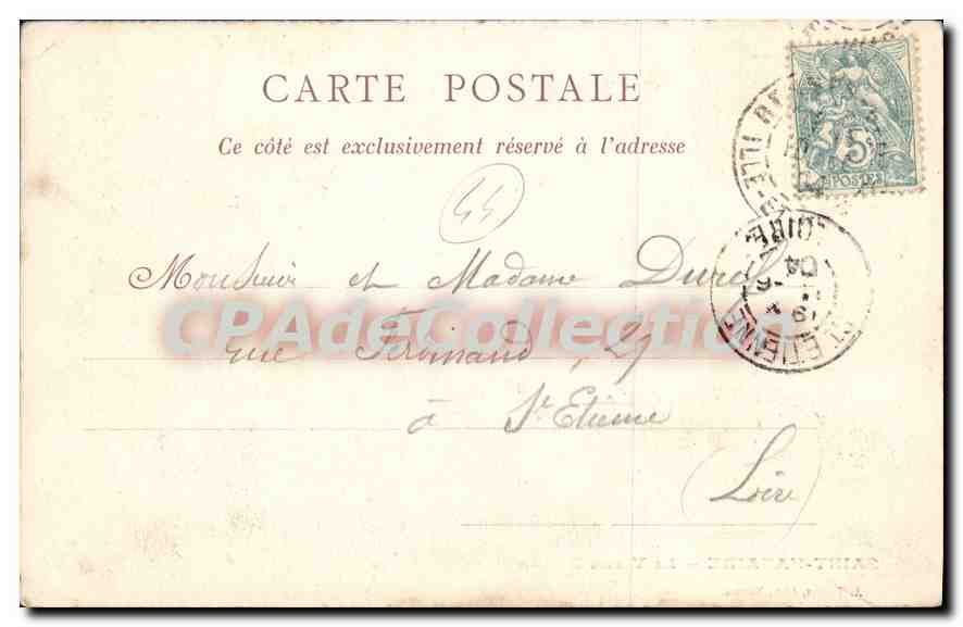 CPA Saint Nazaire Le Vieux Bassin  — Verso