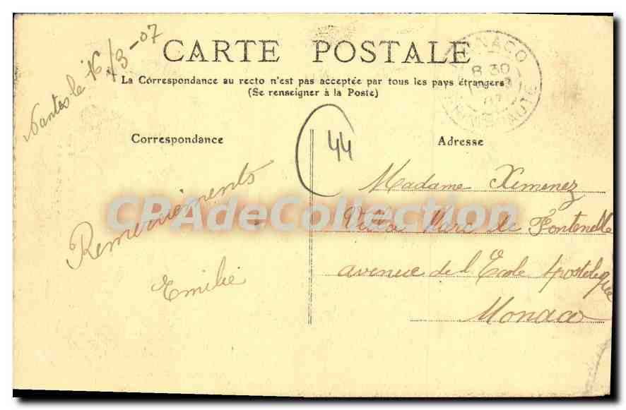 CPA Nantes ancien Etude retrospective Travaux du Pont de la Rotonde 1838 — Verso