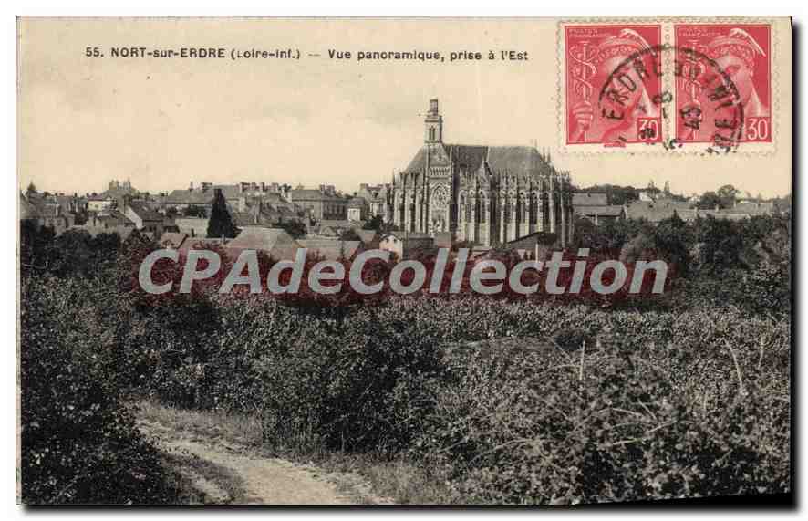 CPA Nort sur Erdre Loire Inf Vue panoramique prise à l'Est 