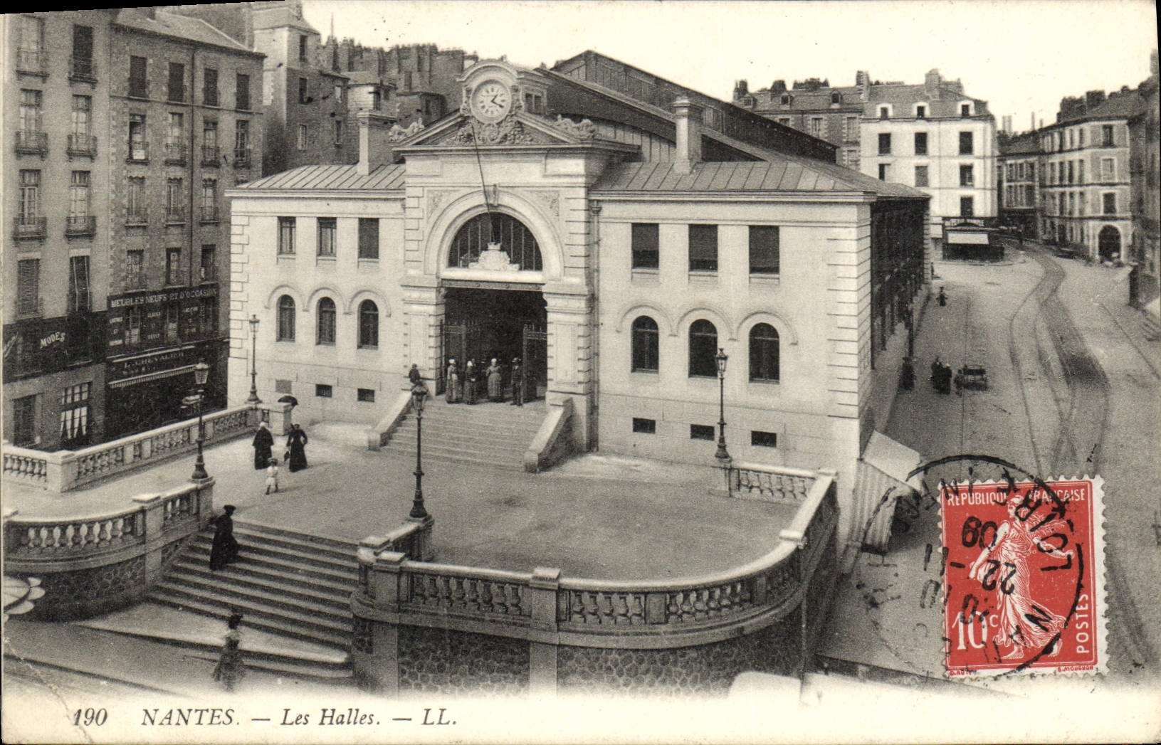 CPA Nantes Les Halles 