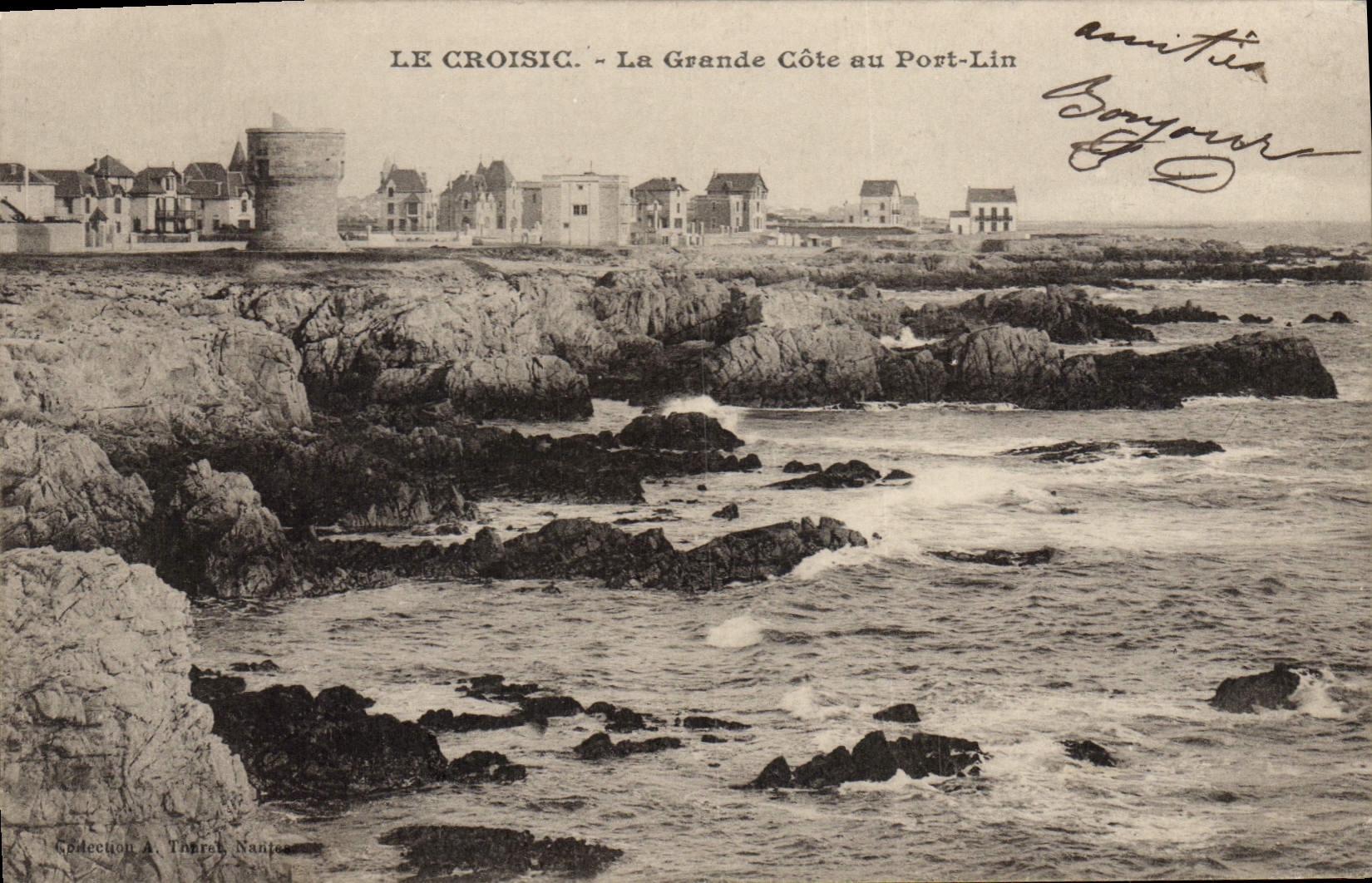 CPA Le Croisic La Grande Cote au Port Lin 