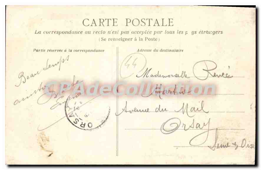CPA La Baule Loire Inf La cueillette du poisson dans une peche à la senne âne — Verso